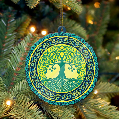 Celtic Tree Of Life - Witch Ornament (Printed On Both Sides) 1022