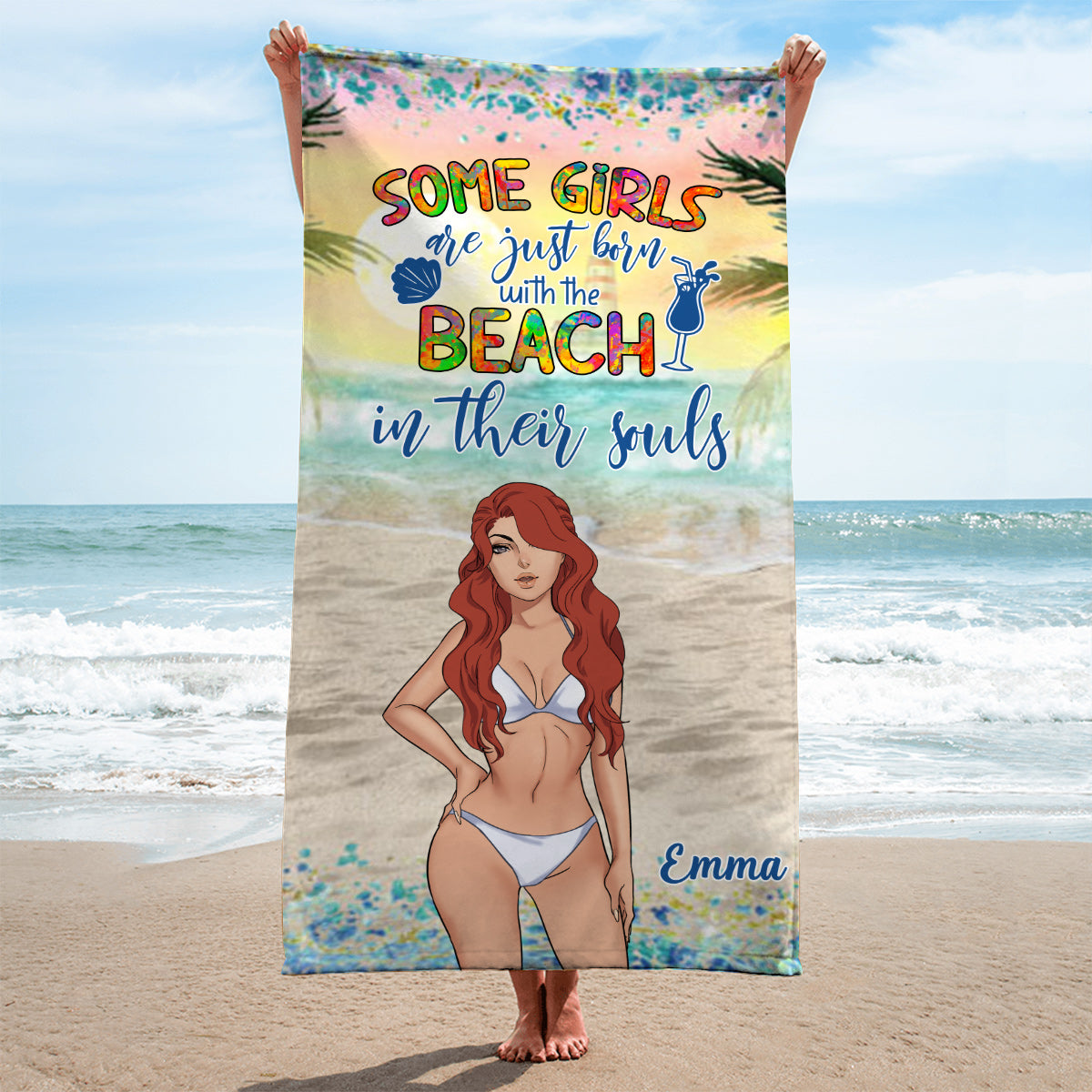 The Ocean Is Calling - Personalized Sea Lover Beach Towel