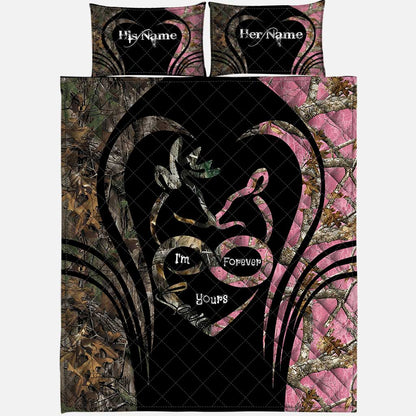 I’m Forever - Personalized Couple Hunting Quilt Set