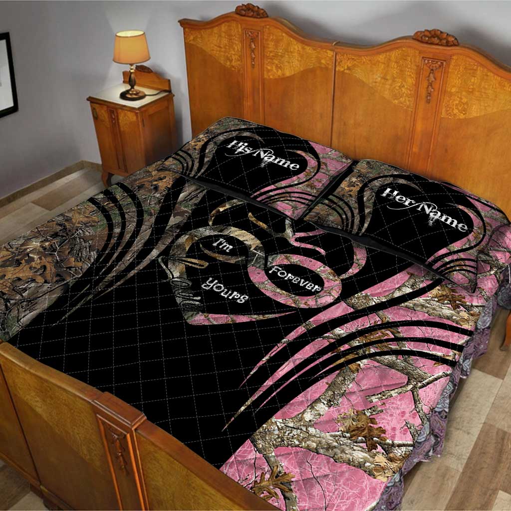 I’m Forever - Personalized Couple Hunting Quilt Set