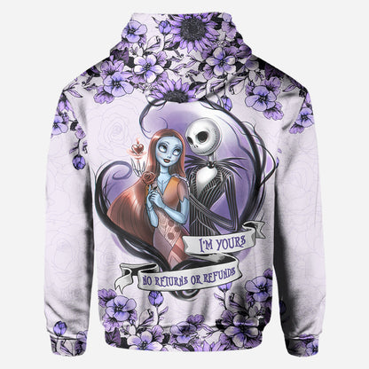 I'm Yours - Personalized Couple Nightmare All Over T-shirt and Hoodie