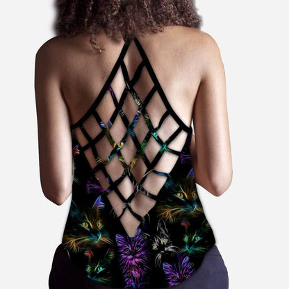 Cat Mom Cross Tank Top