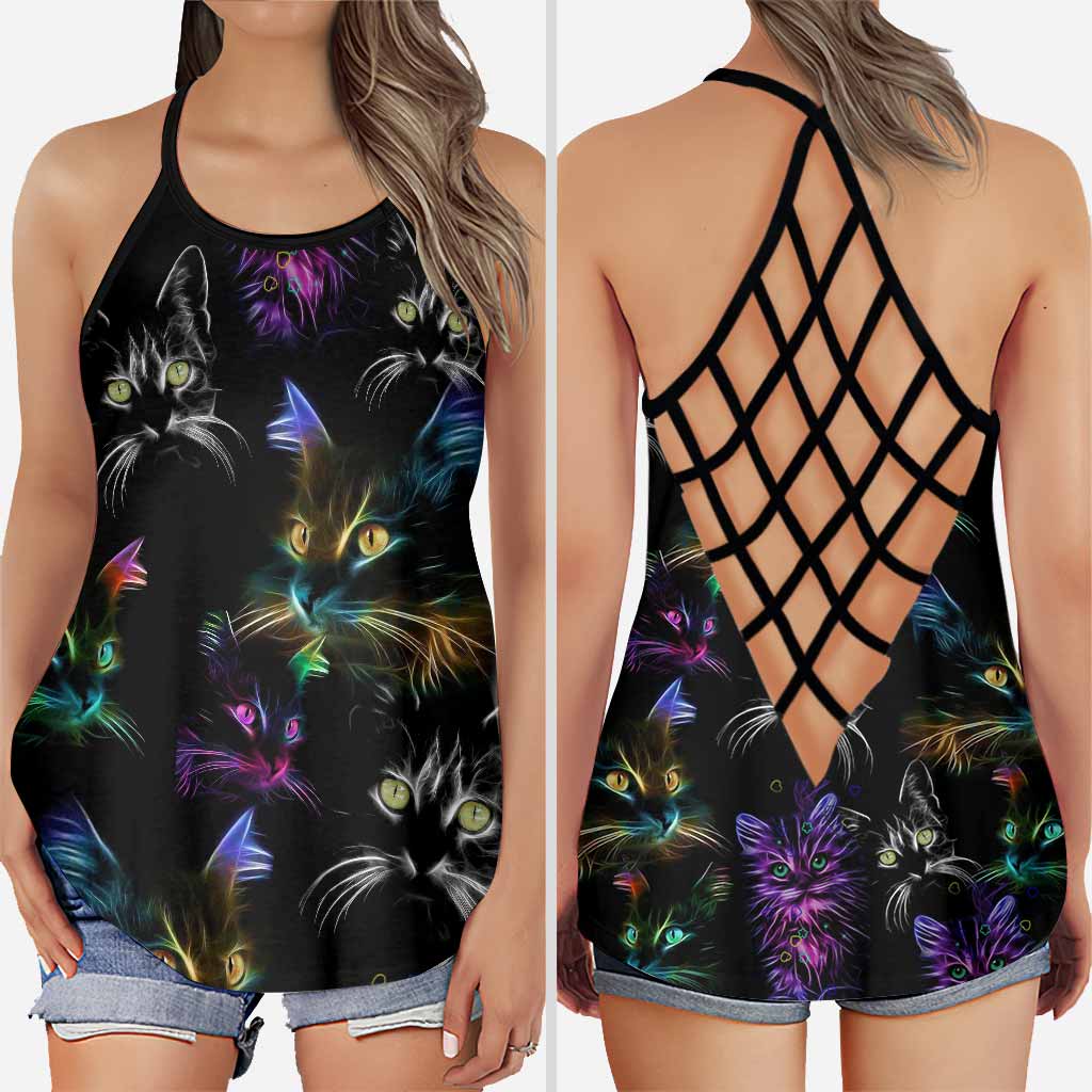Cat Mom Cross Tank Top