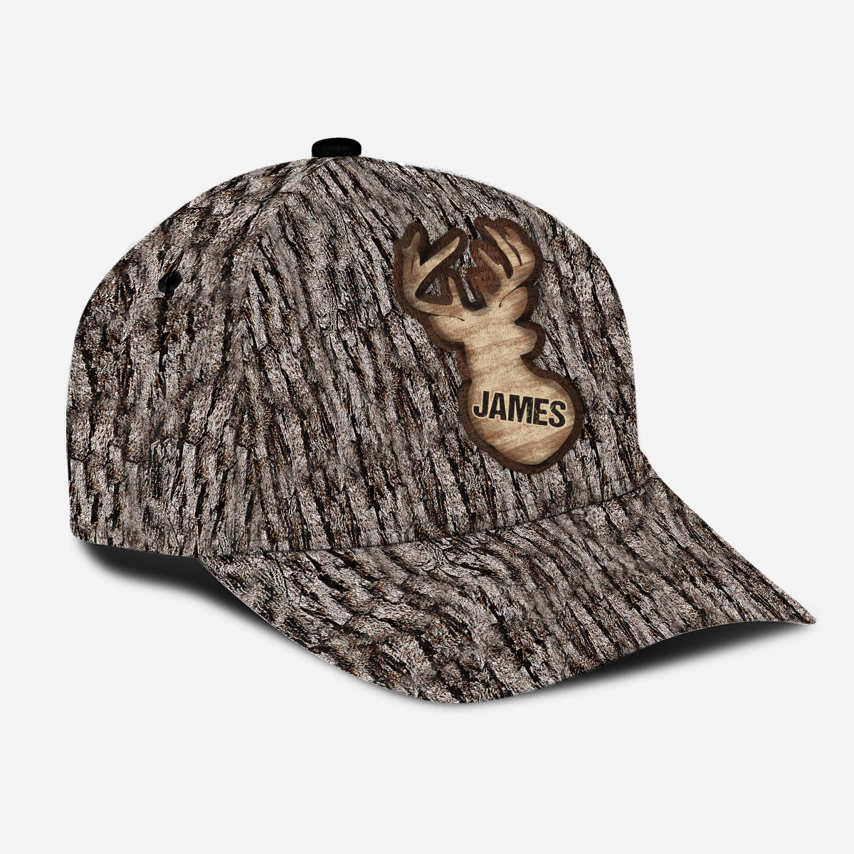 Love Hunting Tree Carving - Personalized Hunting Classic Cap