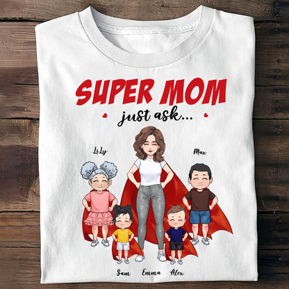 Super Mom - Gift for mom, grandma - Personalized T-shirt And Hoodie