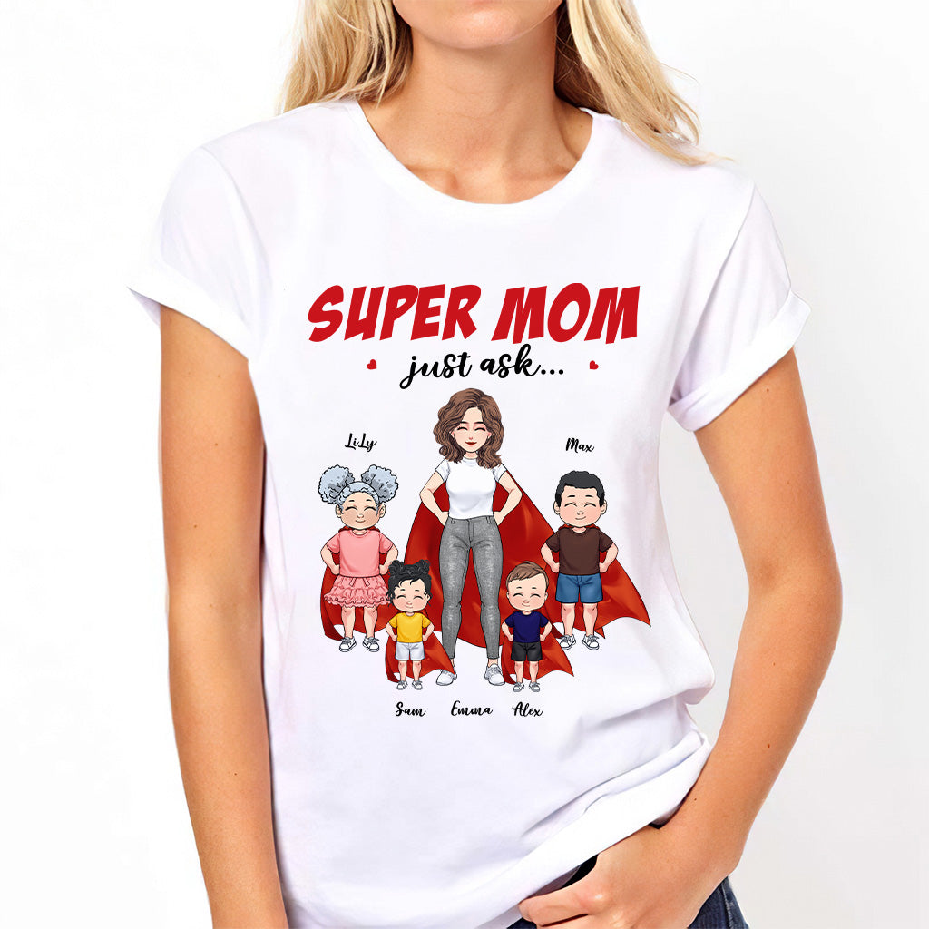 Super Mom - Gift for mom, grandma - Personalized T-shirt And Hoodie