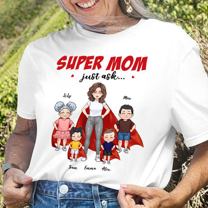 Super Mom - Gift for mom, grandma - Personalized T-shirt And Hoodie
