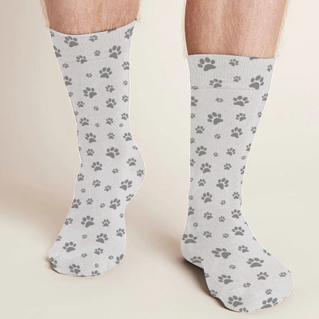 I Can Get Up Right Now - Cat gift for dog lover - Personalized Socks
