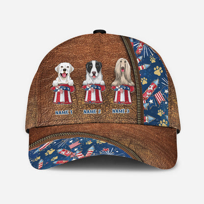 Happy 4th Of June - Personalized Dog Classic Cap