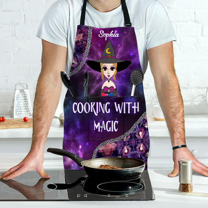 Cooking With Magic - Personalized Witch Apron