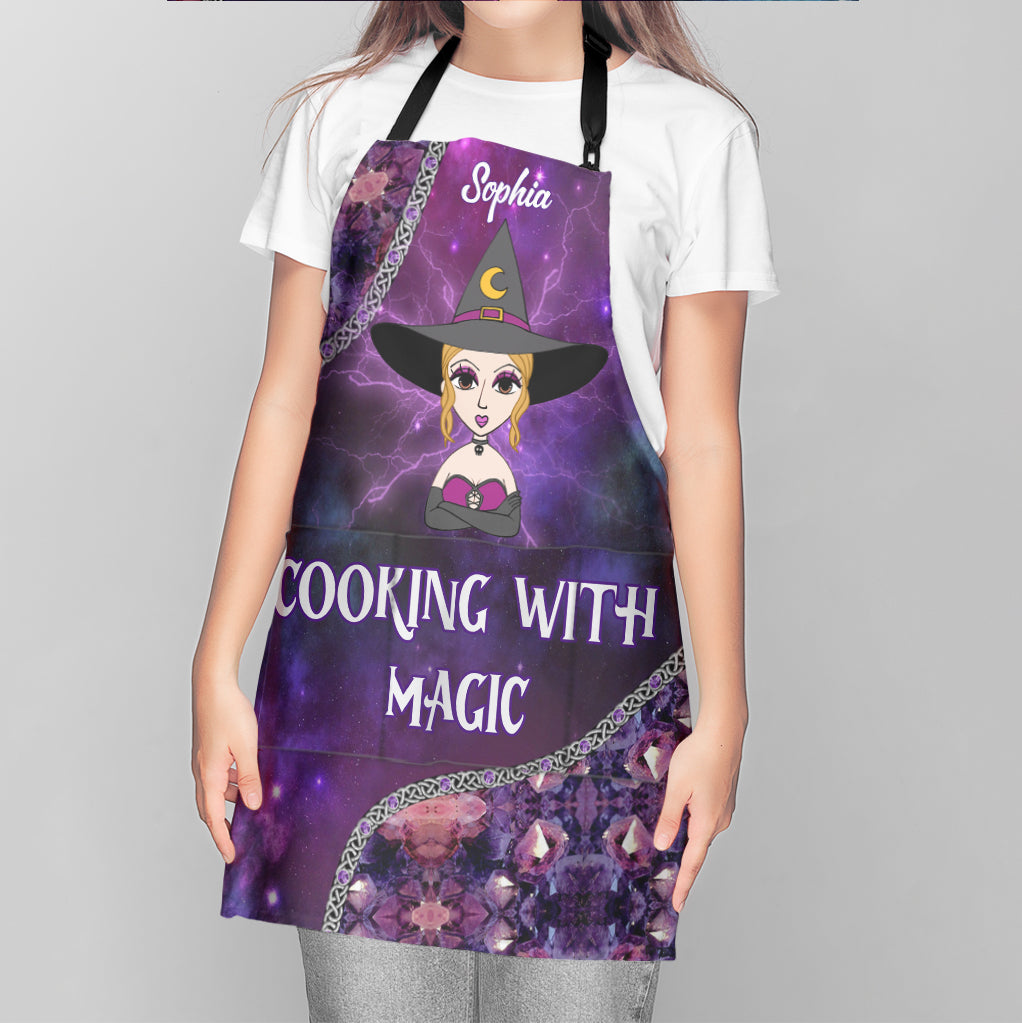 Cooking With Magic - Personalized Witch Apron