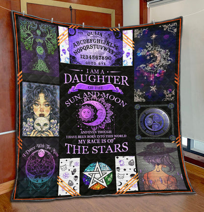 I Am A Daughter Of The Sun And Moon - Witch Quilt 0822