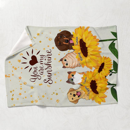 You're My Sunshine - Personalized Mother's Day Dog Blanket