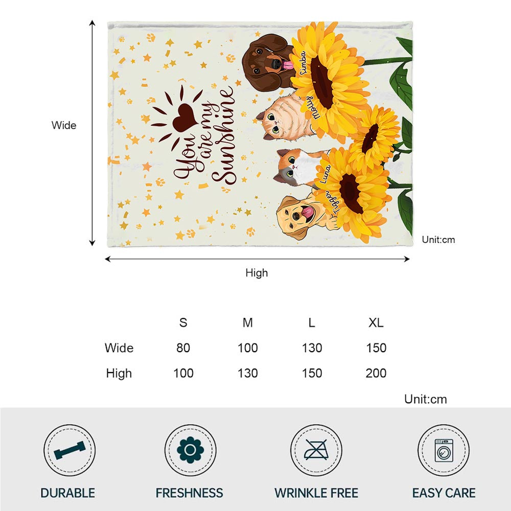 You're My Sunshine - Personalized Mother's Day Dog Blanket