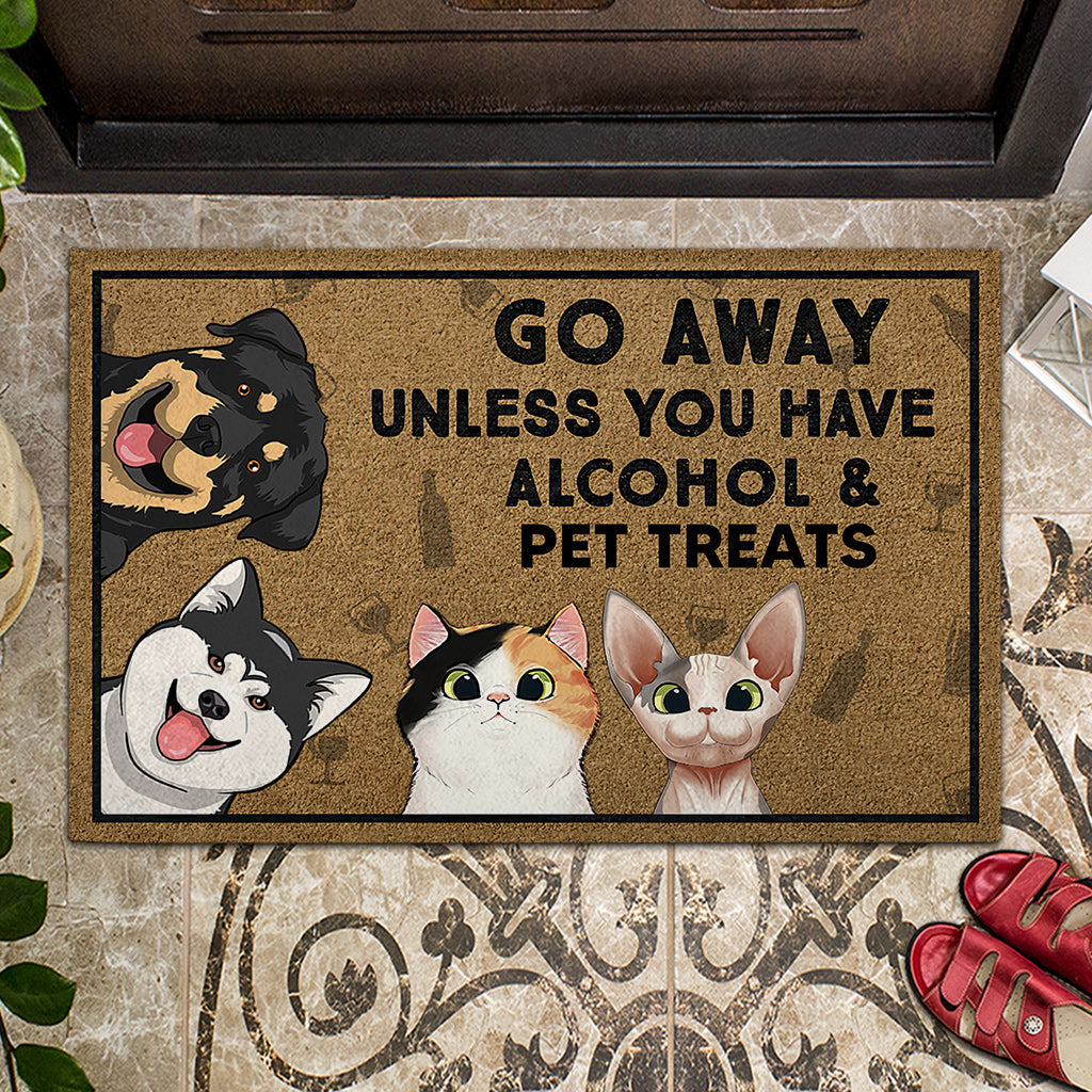 Go Away Unless You Have - Personalized Dog Doormat