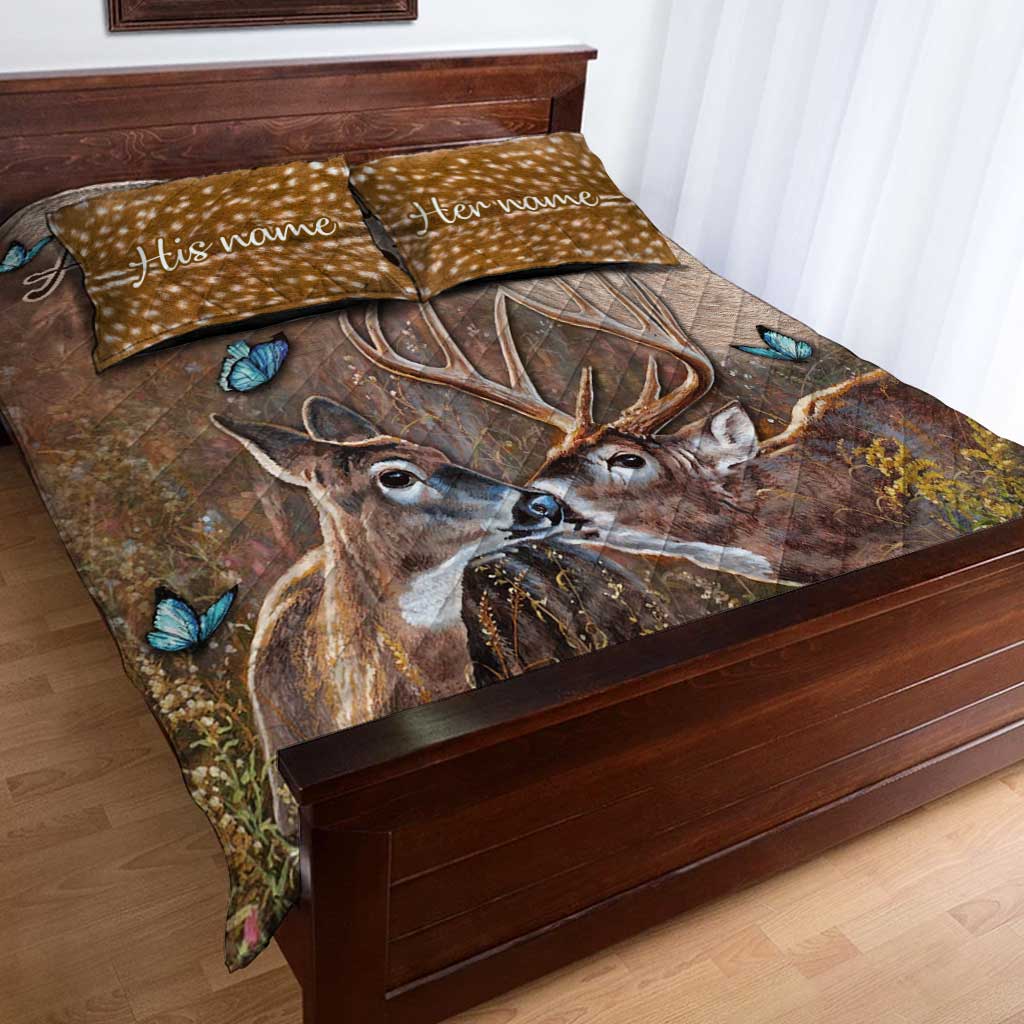 All Of Me Loves All Of You - Personalized Hunting Quilt Set