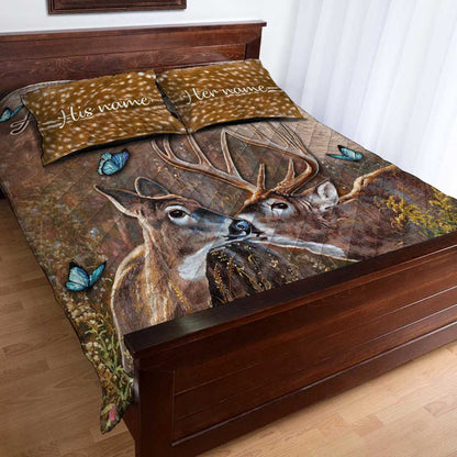 All Of Me Loves All Of You - Personalized Hunting Quilt Set