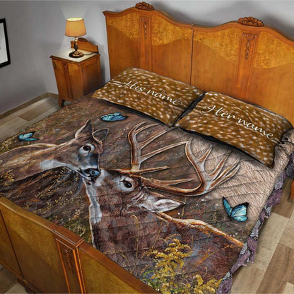 All Of Me Loves All Of You - Personalized Hunting Quilt Set