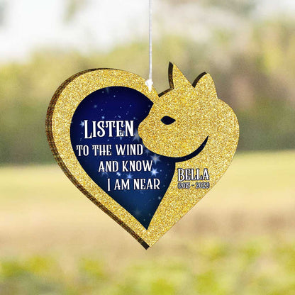 Listen To The Wind - Personalized Cat Wind Chime