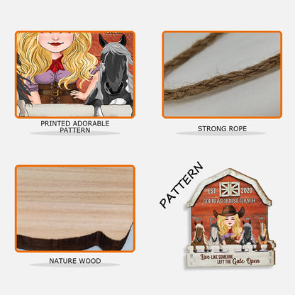 Horse Ranch - Personalized Horse Wood Sign