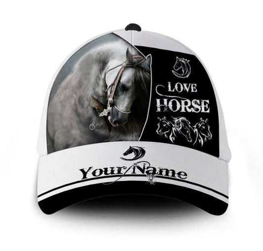 Love Horse Personalized Horse Classic Cap 0523