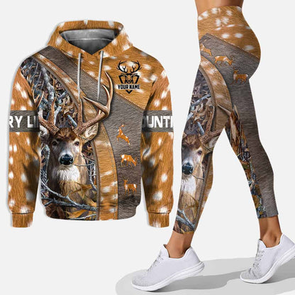 Country Life - Personalized Hunting Hoodie and Leggings With 3D Pattern Print