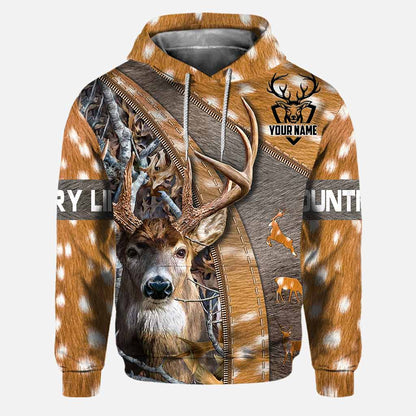 Country Life - Personalized Hunting Hoodie and Leggings With 3D Pattern Print