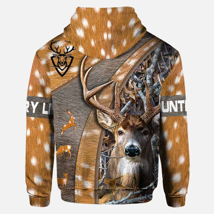 Country Life - Personalized Hunting Hoodie and Leggings With 3D Pattern Print