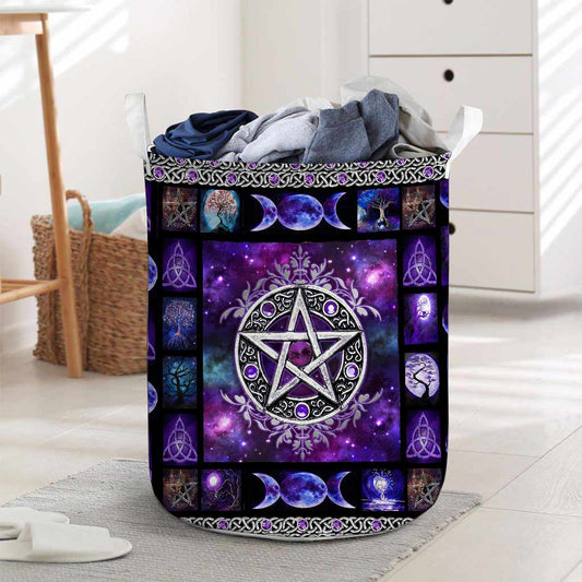 Witch Vibes Purple Pentagram - Storage Basket