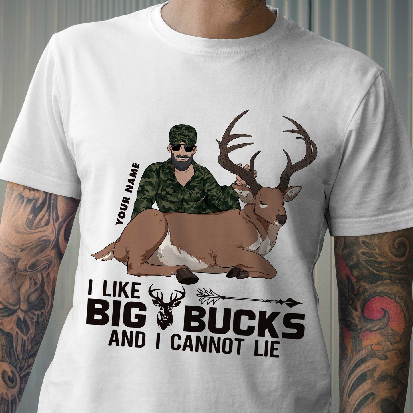 I Like Big Bucks - Personalized Hunting T-shirt and Hoodie