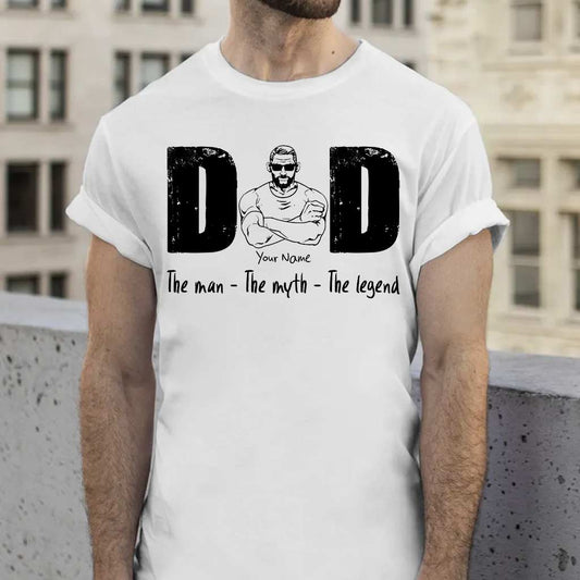 The Man The Myth The Legend - Personalized Father T-shirt and Hoodie