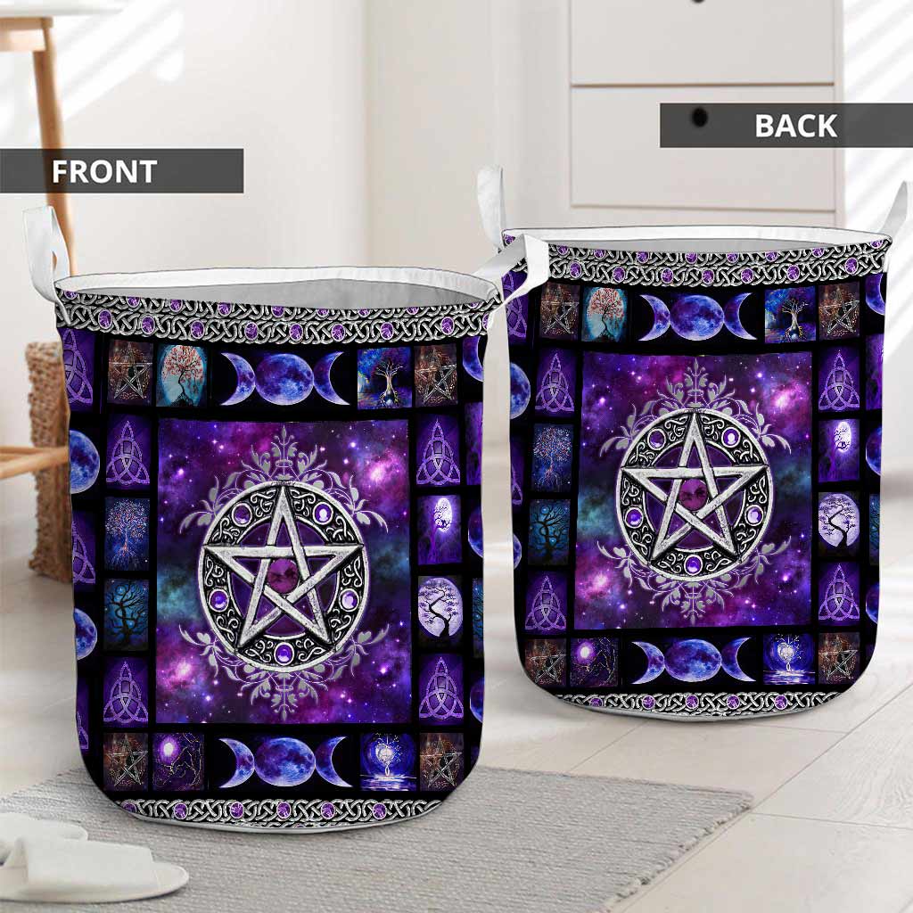 Witch Vibes Purple Pentagram - Storage Basket