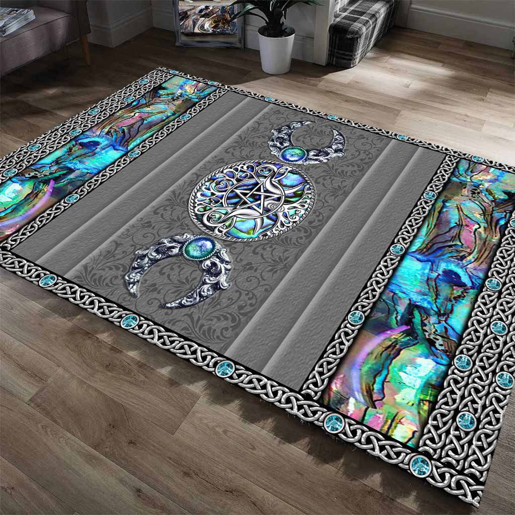 My Spirit Triple Moon - Witch Rug With 3D Pattern Print