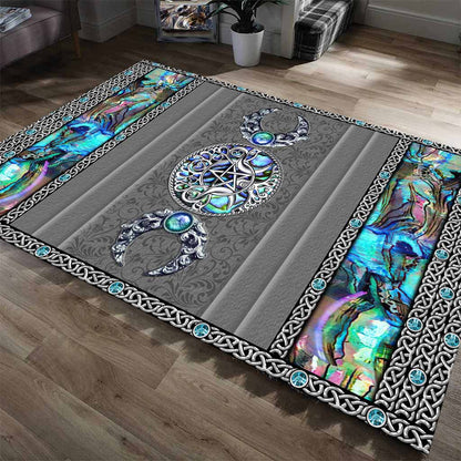 My Spirit Triple Moon - Witch Rug With 3D Pattern Print