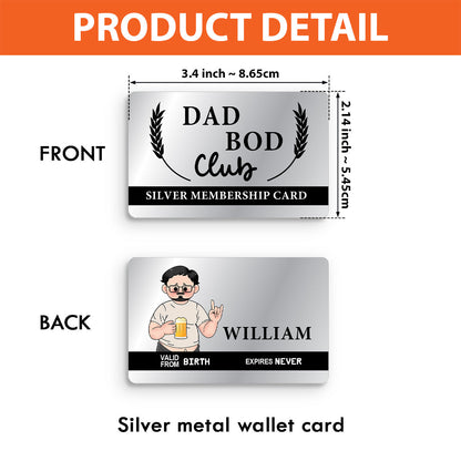 VIP Platinum Member - Personalized Father Wallet Insert Card