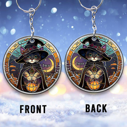 Hello Darkness - Personalized Witch Keychain