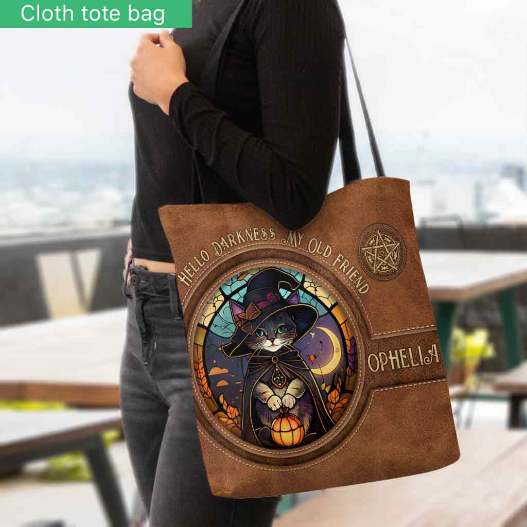 Hello Darkness My Old Friend - Personalized Witch Tote Bag