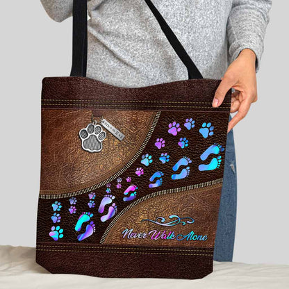 Never Walk Alone - Dog Tote Bag 062021