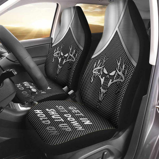 Love Hunting - Seat Covers With Metal Pattern Print