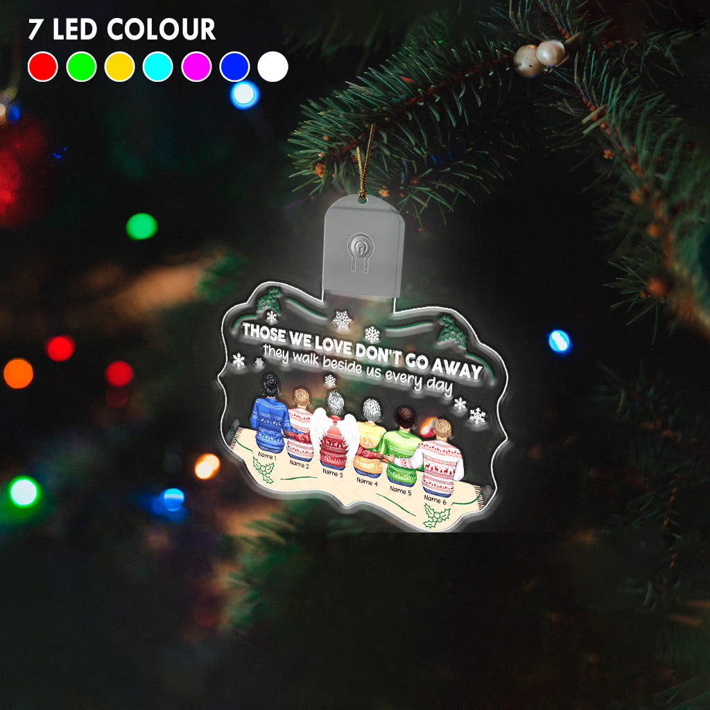 I Am Always With You - Personalized Christmas Family Shaped Led Acrylic Ornament