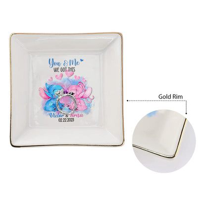 I'm Yours - Personalized Couple Ohana Jewelry Dish