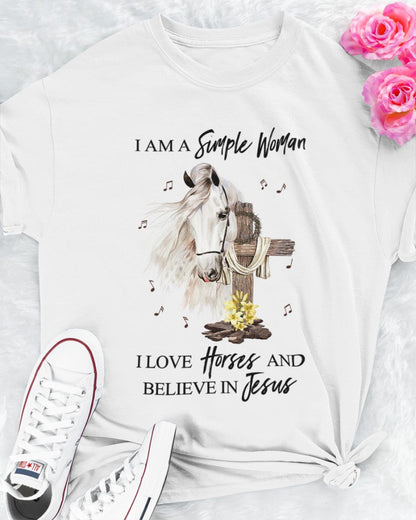I'm A Simple Woman Horse T-shirt and Hoodie 0523