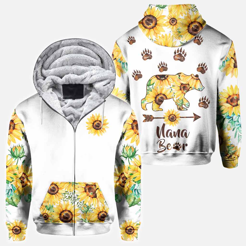 Grandma Bear - Personalized Mother's Day All Over T-shirt and Hoodie