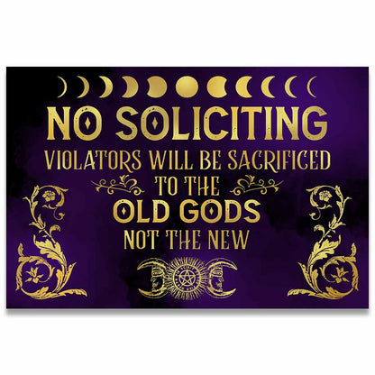 No Soliciting - Witch Doormat
