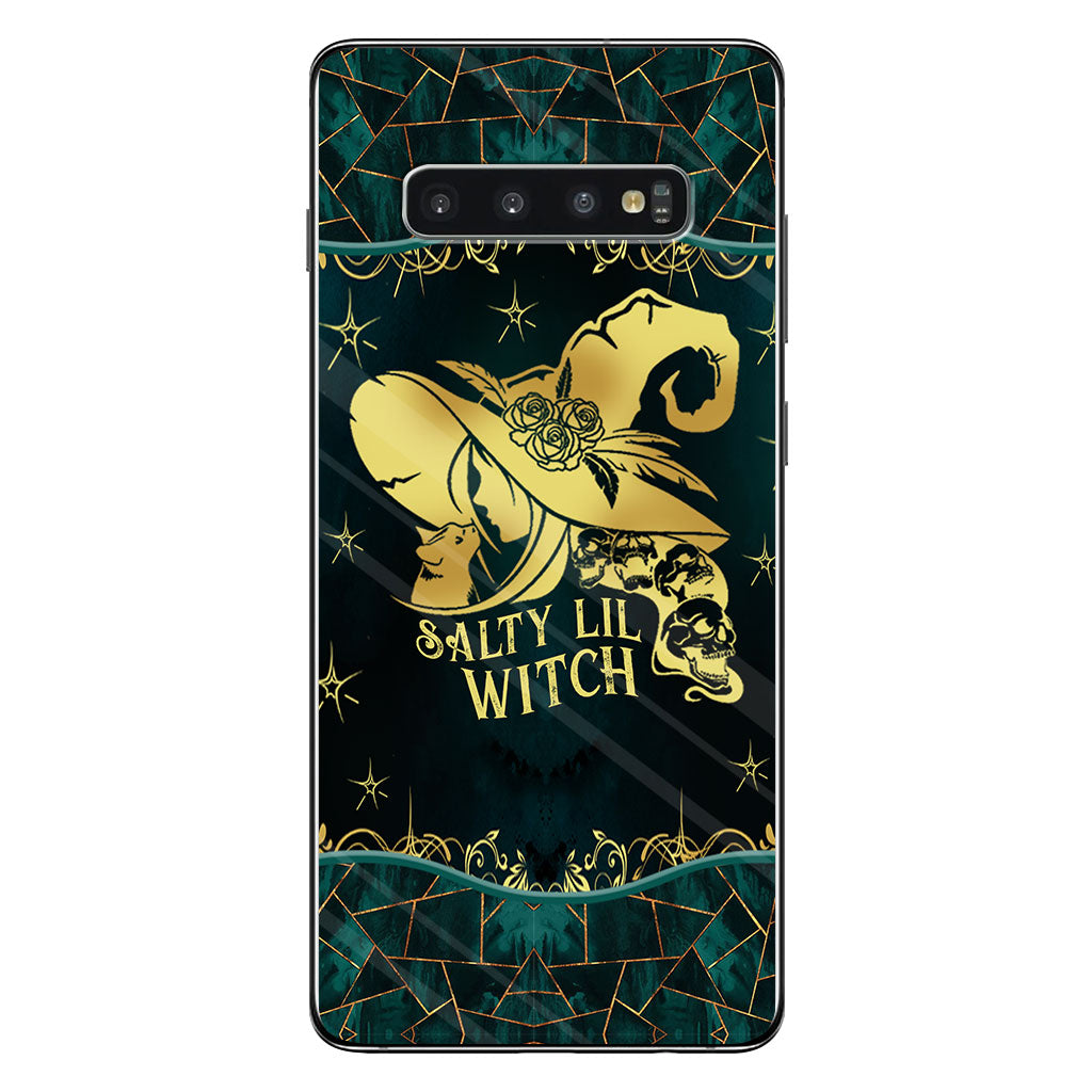 Salty Lil Witch Personalized Gold Green Printed Pattern Phone Case