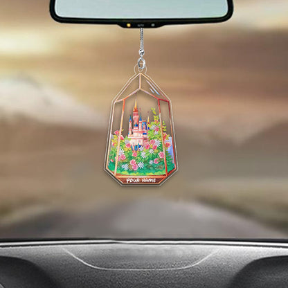 Magical Castle - Personalized Mouse Transparent Car Ornament