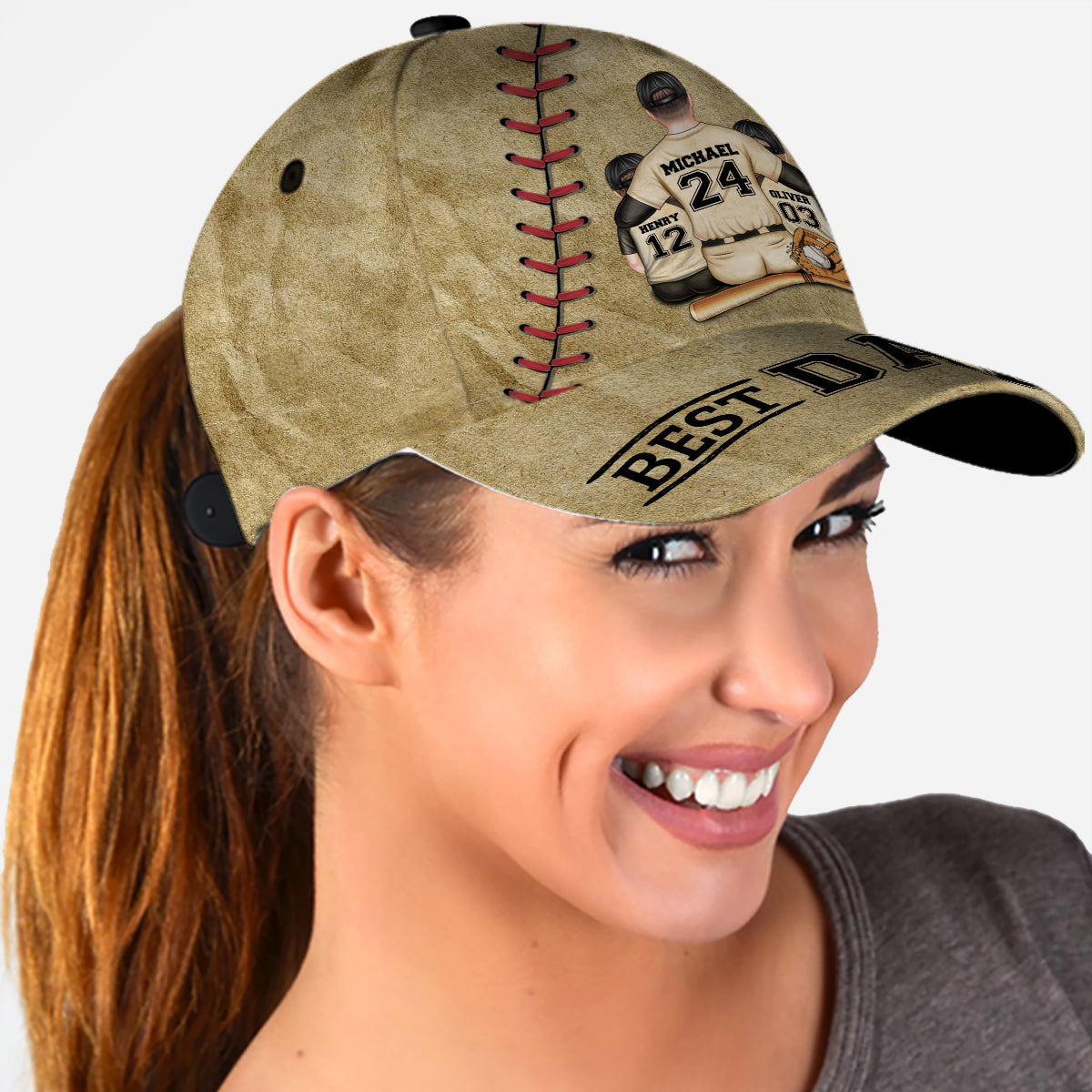 Best Dad Ever - Personalized Baseball Classic Cap
