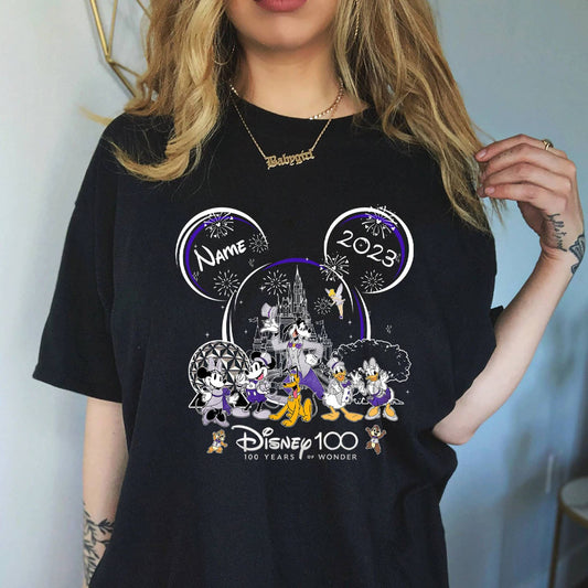 100 Years Of Wonder - Personalized Mouse T-shirt and Hoodie 0523