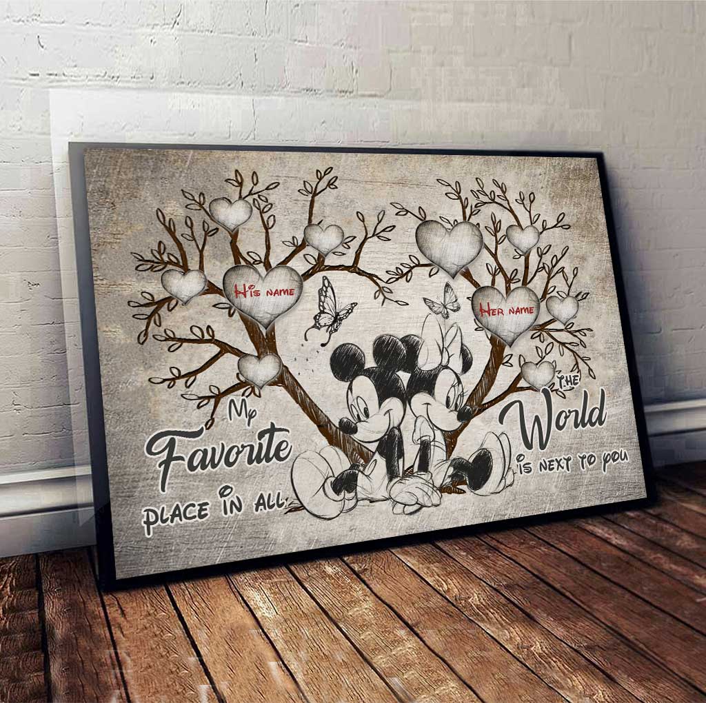 My Favorite Place - Personalized Mouse Poster