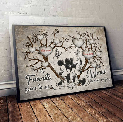 My Favorite Place - Personalized Mouse Poster